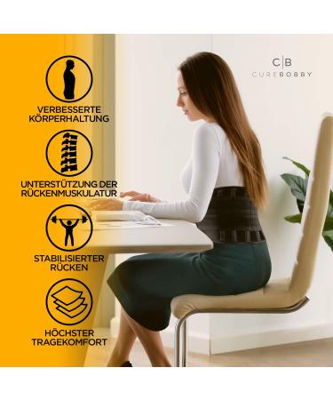 Cure Bobby Back Bandage | Breathable Back Belt for Men & Women - Pelvic Support with Struts - Available in 3 Sizes - Buy Online on GoSupps.com