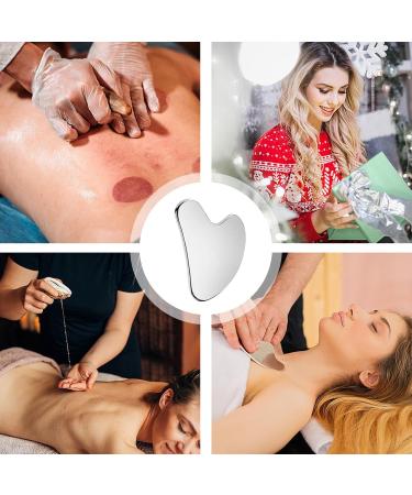 Stainless Steel Sha Board Stainless Steel Facial Muscle Scraping Board - Portable Sha Scraping Tool for Business Trip Home Travel Beauty Salon - Buy Online on GoSupps.com