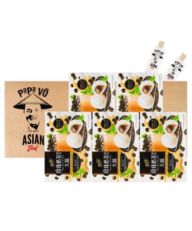 Pack of 5 (5x180g) Yuki&love Mochi Boba Milk Tea Flavor (Papa Vo )