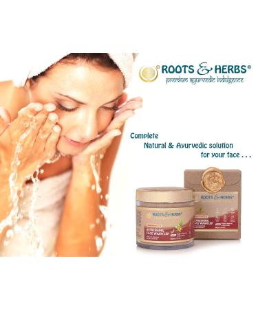 ROOTS AND HERBS Ayurvedic Face Wash Lep - 100% Vegan Anantmool Refreshing Facial Cleanser (2.11oz) | Natural Non-Foaming Treatment for Radiant Skin - Buy Online on GoSupps.com