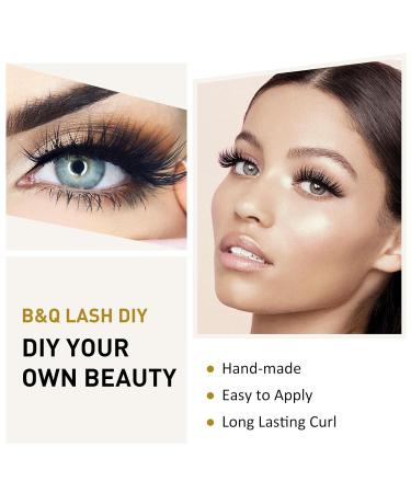 Buy 72PCS DIY Eyelash Extensions - Reusable Lash Clusters for Beginners | Single Eyelashes for At-Home Application (D-8-16 Mix) - Buy Online on GoSupps.com