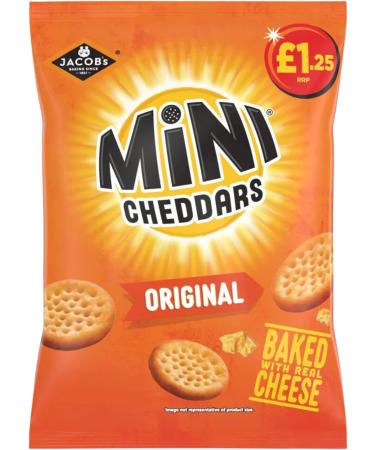 Jacob's Mini Cheddars Original 90g Mini Cheddars Red Leicester 90g Mini Cheddars Smokey BBQ 90g Mini Cheddars Cheese & Pickle 90g (4 Pack Mixed Bundle) - Buy Online on GoSupps.com