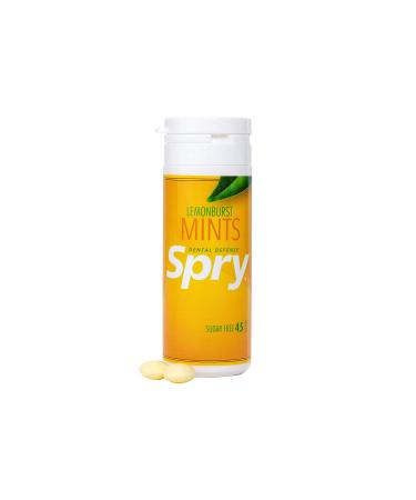Xlear Spry LemonBurst Mints - 45 Count Refreshing Sugar-Free Mints - Buy Online on GoSupps.com
