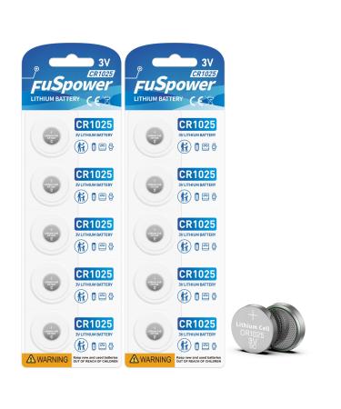 CR1025 DL1025 Br1025 1025 5033LC 3V Lithium Batteries for Welding Helmet Watches Cameras Calculators (10pcs)