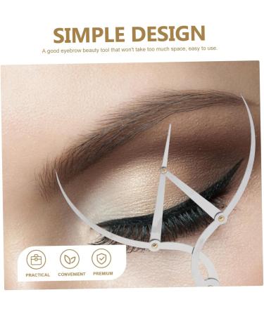 FOMIYES Eyebrow Shaper Ruler Measure Ruler Eyebrow Drawing Tool Template Positioning Ruler Stainless Steel - Buy Online on GoSupps.com