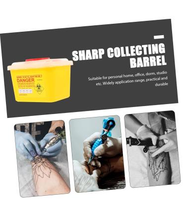 Minkissy Recycling Box for Sharp Needles & Blades - Waste Disposal Container for Syringes & Razors - Safe Easy Storage Solution - Buy Online on GoSupps.com