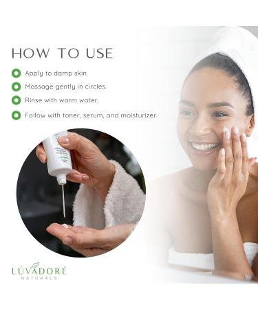 Luvadore Naturals Microdermabrasion Facial Scrub Skin Polishing Exfoliating Face Scrub Gentle Face Exfoliator with Shea Butter Vitamin E Hydrating and Smoothing Formula for Wrinkles Scars - Buy Online on GoSupps.com
