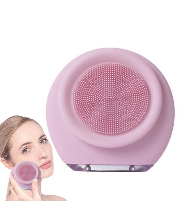 Electric Face Scrubber | Gentle Silic Facial Brush | Waterproof Face Cleansing Brush | Effective Facial Cleanser for Clear Skin | Perfect for Family Birthdays Holiday Gifting Pink