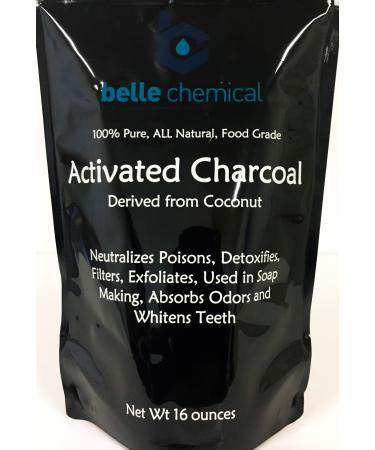 (1LB) Organic Coconut Activated Charcoal Powder - Food Grade, Kosher - Teeth Whitening, Facial Scrub, Soap Making (1 Ounce to 5 pounds (1 Pound) 1 Pound (Pack of 1)