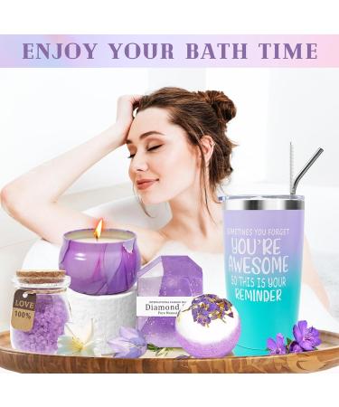 Cadeau Femme 11 Pi ces Cadeau Anniversaire Maman Original Utile Coffret Soin Femme Coffrets de Bain et de Soins pour No l Fete des Meres Saint-Valentin Maman Collegue Amie Soeur Violet - Buy Online on GoSupps.com