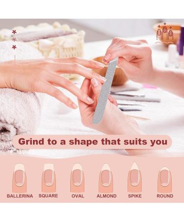 iFutniew 6 Pieces Stainless Steel Nail File Double-Sided Diamond Nail File Metal Nail File Manicure File for Family and Travel - Buy Online on GoSupps.com