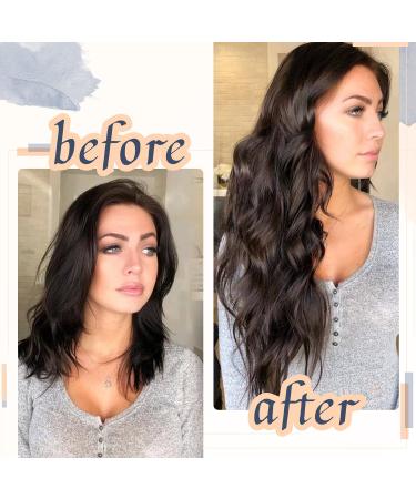 RUNATURE Dark Brown Tape in Extensions 12 Inch 30g Remy Human Hair - Straight #2 - Buy Online on GoSupps.com