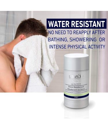 Lavilin Underarm Deodorant Stick for Men - Up to 72-Hour Protection The Best Different Way to Prevent Unpleasant Odors - Alcohol-Free Paraben-Free and Aluminum-Free - Buy Online on GoSupps.com