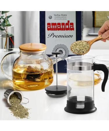 Amanda Yerba Mat Premium: 0 5 kg+ chantillon (40g)| Boisson nergisante et tonique riche en vitamines et antioxydants!Acc l re le m tabolisme. - Buy Online on GoSupps.com
