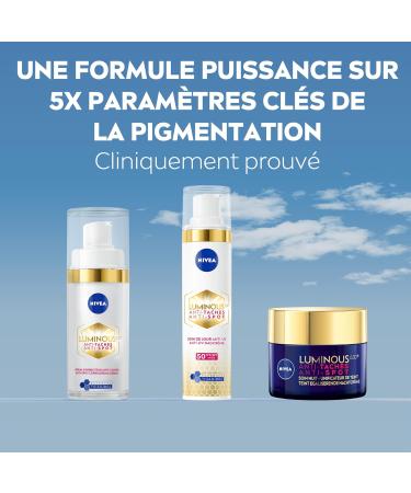 NIVEA Luminous 630 Night Cream (1 x 50 ml) Anti-pigmentation night cream Anti-aging complexion-perfecting night face care for women - Buy Online on GoSupps.com