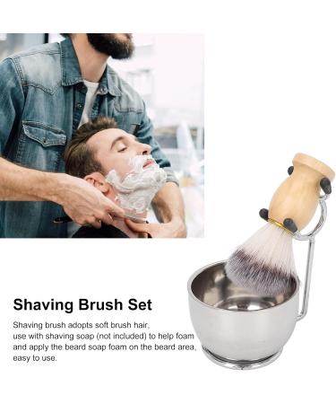 Premium Shaving Brush Set | Robust Bowl & Stand | Ideal for Home & Salon Facial Care - Buy Internationally - Buy Online on GoSupps.com