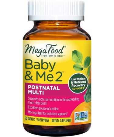 MegaFood Baby & Me 2 Postnatal Multi 60 Tablets - Buy Online on GoSupps.com