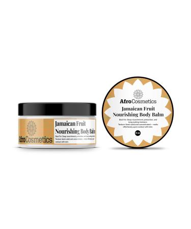 AFROCOSMETICS Nourishing Body Balm Hydrating Balm for Dry Skin Jamaican Fruit 8 oz