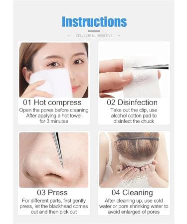 Usiveinborn Blackhead Remover Usiveinborn Tweezers Professional Facial Blackhead Remover Tweezers Tweezers Blackheads (C) - Buy Online on GoSupps.com