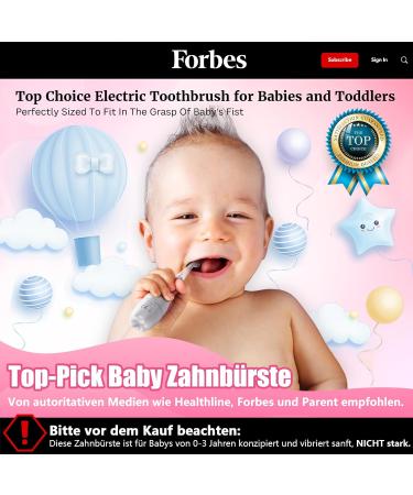 Buy Electric Toothbrush for Kids - Sonic Toddler Toothbrush with LED Light & Timer (1-3 Years Pink) | Safe & Effective Children's Oral Care - Buy Online on GoSupps.com
