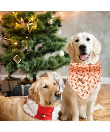 Buy Lionheart Glory Dog Haller - Washable Christmas Bib & Adjustable Kerchief for Small Dogs | Pink Gingerbread Man Design - Buy Online on GoSupps.com