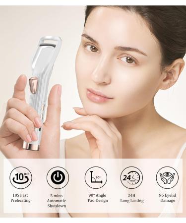 Heated Eyelash Curlers - Quick Charge 2 Heat Modes Anti-Burn Design for Perfectly Curled Lashes - Buy Online on GoSupps.com