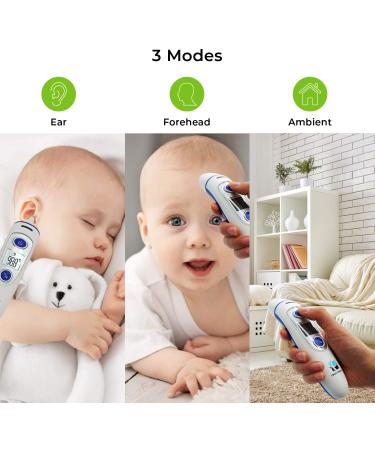 Shop Paryvara Digital Forehead and Ear Thermometer - Medical Grade Accuracy - Buy Online on GoSupps.com