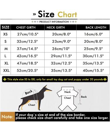 Smalllee Lucky Store Cotton Pet Sleeping Suit for Small Dogs & Cats | Comfortable Pajama Bodysuit | Perfect for Yorkies & Chihuahuas (Size L) - Buy Online on GoSupps.com