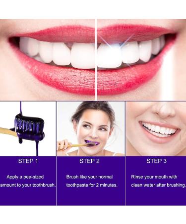 V34 Color Correction Purple Toothpaste - Stain Removal & Whitening Booster (2PCs) | Achieve Brilliantly White Teeth - Buy Online on GoSupps.com
