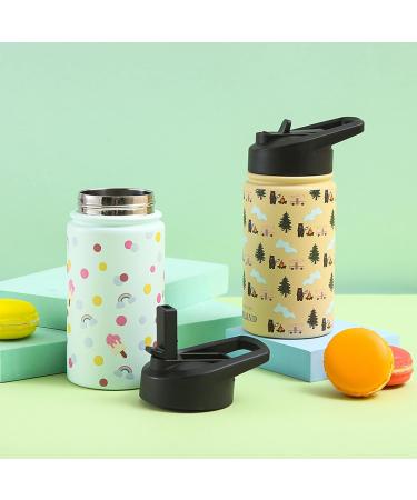 12oz Kids Stainless Steel Thermal Bottle with Straw Lid - Confetti Treats | Keeps Drinks Fresh for 12 Hours - Easy-to-Drink Design for Toddlers - Buy Online on GoSupps.com