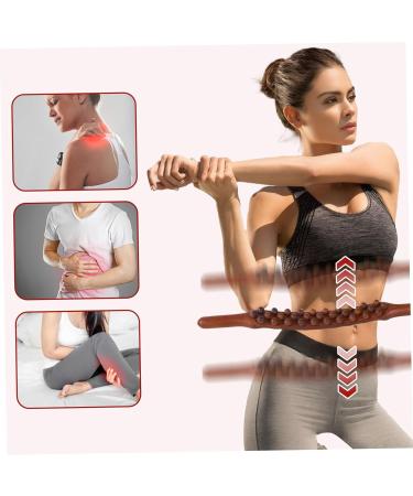 Holz Therapy Massage Tools - 31 Pearl Roller Stick & 23 Guasha Wooden Scooter for Lymphatic Drainage - Buy Online on GoSupps.com