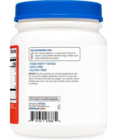 Nutricost Clear Whey Protein Isolate Powder (Tropical Punch) 1 LB - 20g of Protein, 0g Added Sugar, GMO-Free, Gluten-Free - Buy Online on GoSupps.com