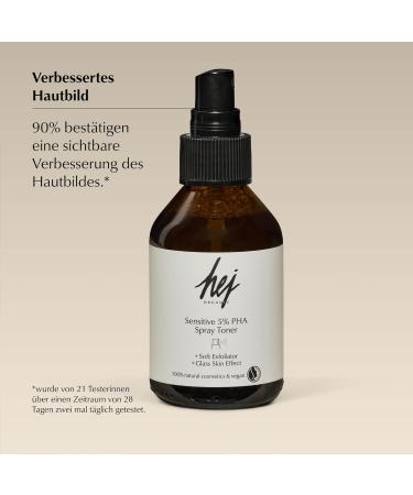  HEJ ORGANIC Sensitive PHA Toner (100 ml) for sensitive skin gently cleanses hydrates and soothes exfoliates with PHA natural cosmetic 100% vegan. HEJ ORGANIC - Buy Online on GoSupps.com