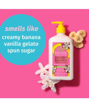 Hempz Sugared Banana & Vanilla Blossom Body & Hand Lotion Ultra Hydrating Moisturizer for Men and Women 17 oz Sugared Banana & Vanilla Blossom 17 Fl Oz (Pack of 1) - Buy Online on GoSupps.com