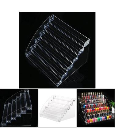 Psytfei Clear Acrylic Nail Polish Organizer Makeup Nail Polish Bottles Tray Tabletop Display Storage for Home (Six Layers) - Buy Online on GoSupps.com