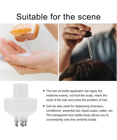 minkissy 1 Set Hair Color Applicator Bottle Applicator Dropper Empty Bottle for Dying Hair Empty Squeeze Bottle Hair Dye Bottle Brush Oil White Conical Medicine Comb Plastic - Buy Online on GoSupps.com