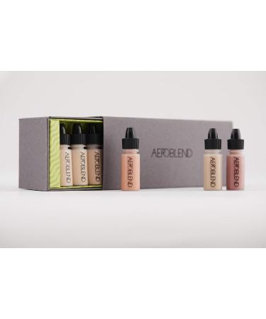Aeroblend Airbrush Makeup Mini Sets | Light/Medium | Flawless Finish for All Skin Types - Shop Now - Buy Online on GoSupps.com