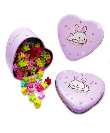 100 Pcs Colorful Flower Baby Hair Clips for Girls with Box - Toddler Hair Accessories - Buy Online on GoSupps.com