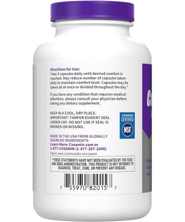 Nutramax Laboratories Cosamin ASU Joint Health Supplement with Glucosamine Chondroitin & ASU for Adult Men & Women Joint Supplement 230 Capsules 230 count (Pack of 1) - Buy Online on GoSupps.com