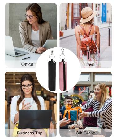 Mascara & Eyelash Serum Holder Sleeve Pouch Set with Hook - Portable Lash Essential Bag Gift for Women (2pcs) - Buy Online on GoSupps.com