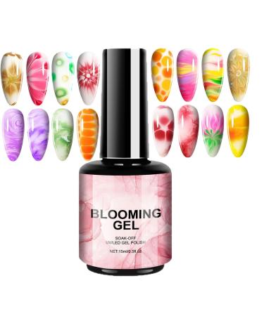 Nail gel nail gel 15ml UV LED blooming long-lasting watercolor nail gel for travel outdoors home business trips school