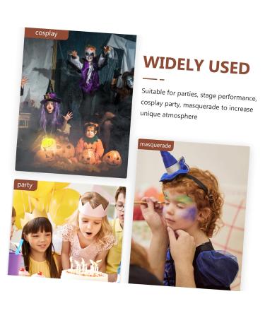 COLLBATH False Mustache Fake Facial Hairs Old Man Costume Realistic Beard for Adult Fake Beard Artificial Beard Costume Whiskers Halloween Cosplay Beard Party Supplies Plush Cloth 11.5x3cm As Shown - Buy Online on GoSupps.com