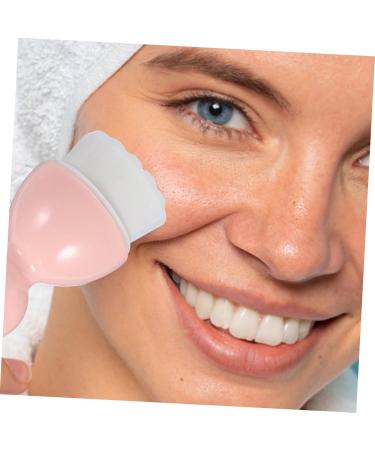 Ipetboom 1pc Cleansing Brush Mineral Powder Foundation Face Skin Brush Portable Makeup Brush Blackhead Scrubber Brush Handheld Facial Brush The Face Pink Plastic Abs Washbasin - Buy Online on GoSupps.com