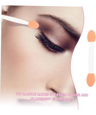 BELLIFFY 100pcs Double Ended Eyeshadow Brush Cosmetic Tool Latex Sponge Sponge Brush Makeup Tool Dual-side Eyeshadow Stick Cosmetic Applicator Eye Makeup Applicator 6.5x1.3cm White - Buy Online on GoSupps.com