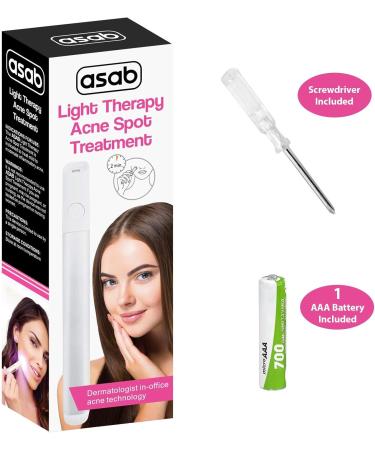 ASAB Light Therapy Acne Spot Treatment Pen Acne Scar Treatment Wrinkles Removal Spot Stick Blue and Red Light Therapy for Teenager Face Skincare Adult Beauty Device Fit for All Skin Types(Pink) - Buy Online on GoSupps.com