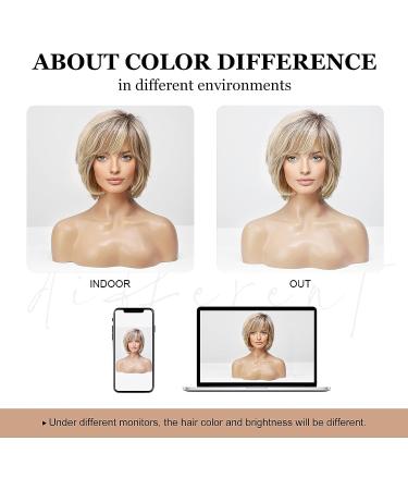 EMMOR Hand-Tied Lace Front 100% Human Hair Wig for Women - Natural Layered Wavy Style in P4/6/18 - Buy Online on GoSupps.com