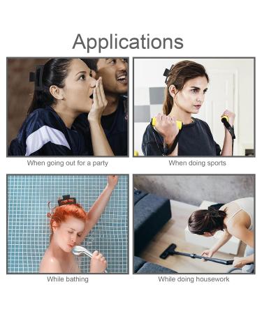 YEEPSYS Hair Claw Clips for Women and Girls - Strong Hold Hair Accessories (Pack of 2) - 3.5 inch Matte Black+ Dark Brown - Buy Online on GoSupps.com