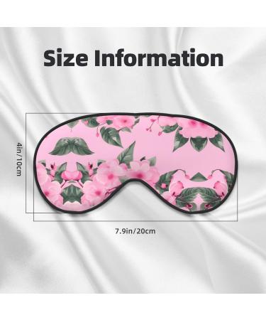 Red Cherry Floral Print Double-Sided Eye Mask | Soft Light Blocking for Better Sleep - International Shipping - Buy Online on GoSupps.com