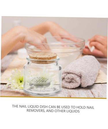 FRCOLOR Nail Cup Nail Liquid Bowl Diamond Dappen Dish Flower Dappen Bowl Nail Bowl Dappen Dish Manicure Nail Brush Nail Accessories Pen Wash Cup Sequins Cork - Buy Online on GoSupps.com