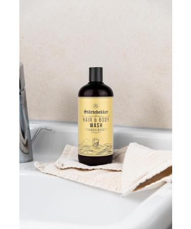 St rtebekker Premium Hair & Body Wash Sandalwood 2in1 shampoo and shower gel for men moisture shampoo with aloe vera shower gel and shampoo for men 500 ml from natural ingredients - Buy Online on GoSupps.com